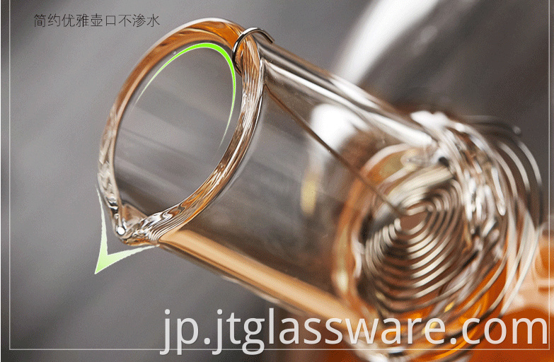 Detailed Clear Glass Teapot 